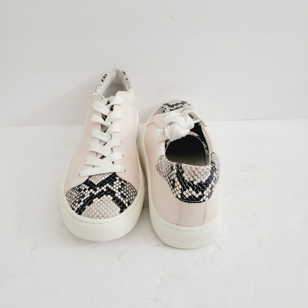 New Veronica Beard Natural Python Ivory Leather S… - image 5